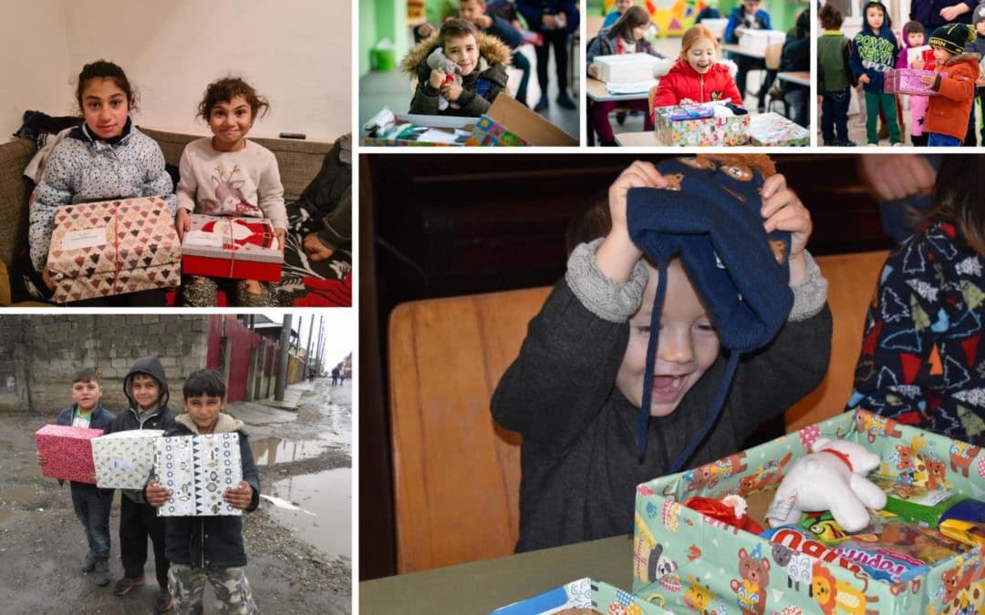 Weihnachtspäckchen sorgen für strahlende Kinderaugen