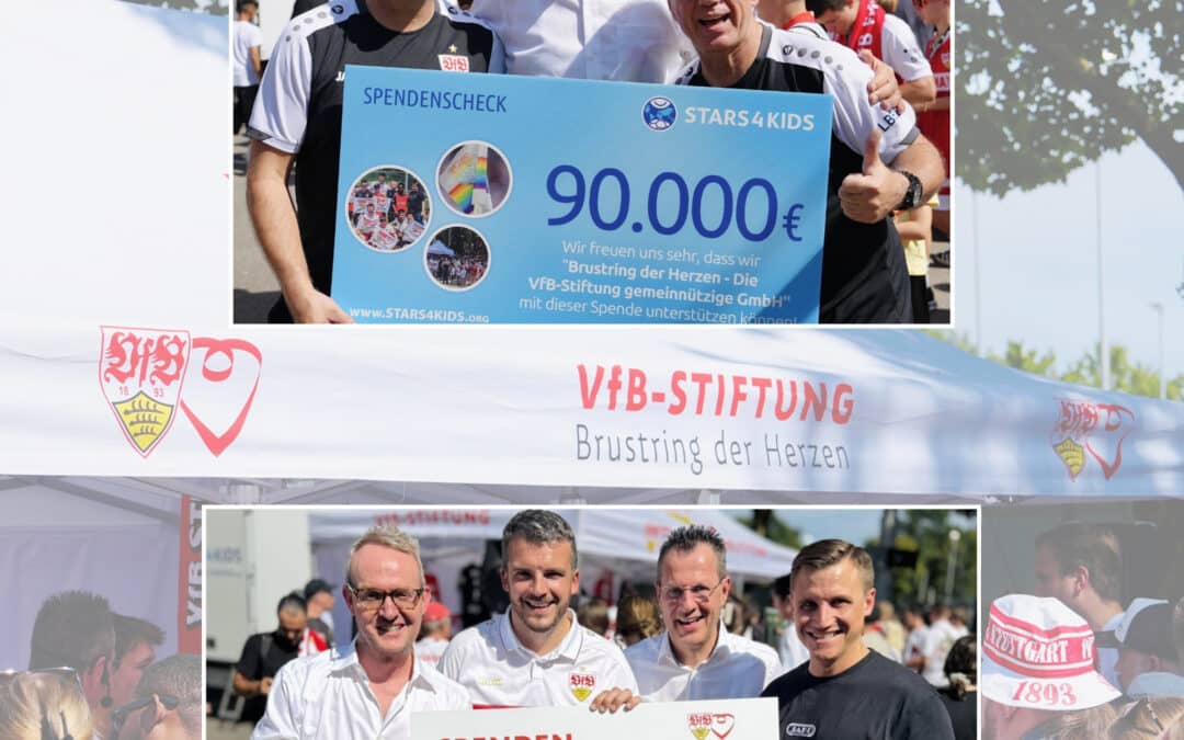 Scheckübergaben zur VfB-Saisoneröffnung