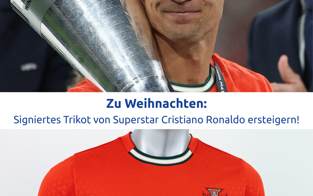 Superstar Cristiano Ronaldo signiert sein Trikot!
